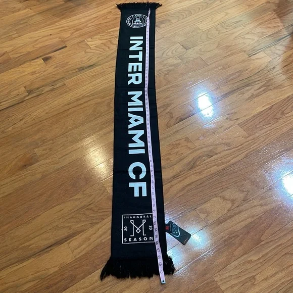Major League Soccer Scarf Miami Black Pink 2020 Season NWT - Picture 5 of 8
